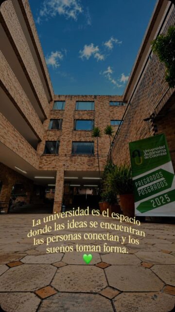 Cada espacio de la universidad guarda una historia, una conversación, una idea que comienza a crecer. 

Aquí no solo se construye conocimiento, también se crean vínculos, se descubren nuevas perspectivas y se empieza a dar forma al futuro.

Este es tu lugar para aprender, compartir y transformar. 💚 Estudia en la Universidad Autónoma de Colombia.